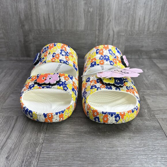 CROCS Marimekko Floral Men's 9/Women's 11 Classic Sandals - Picture 4 of 8